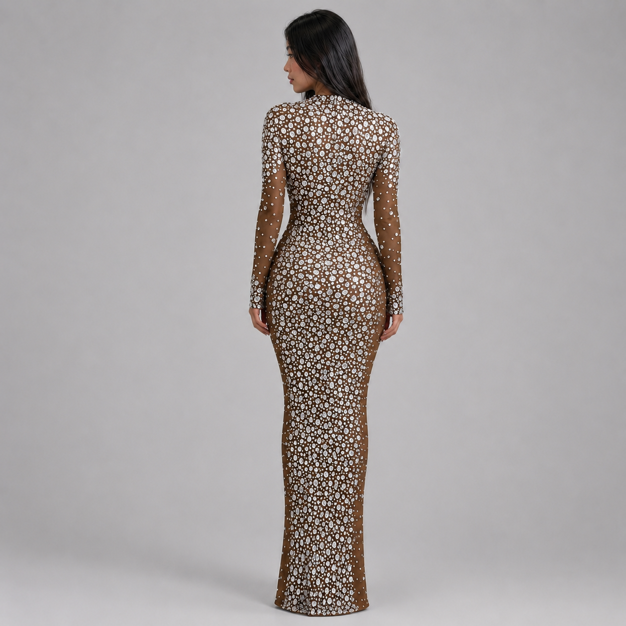 Celestia Mesh Bodycon Gown