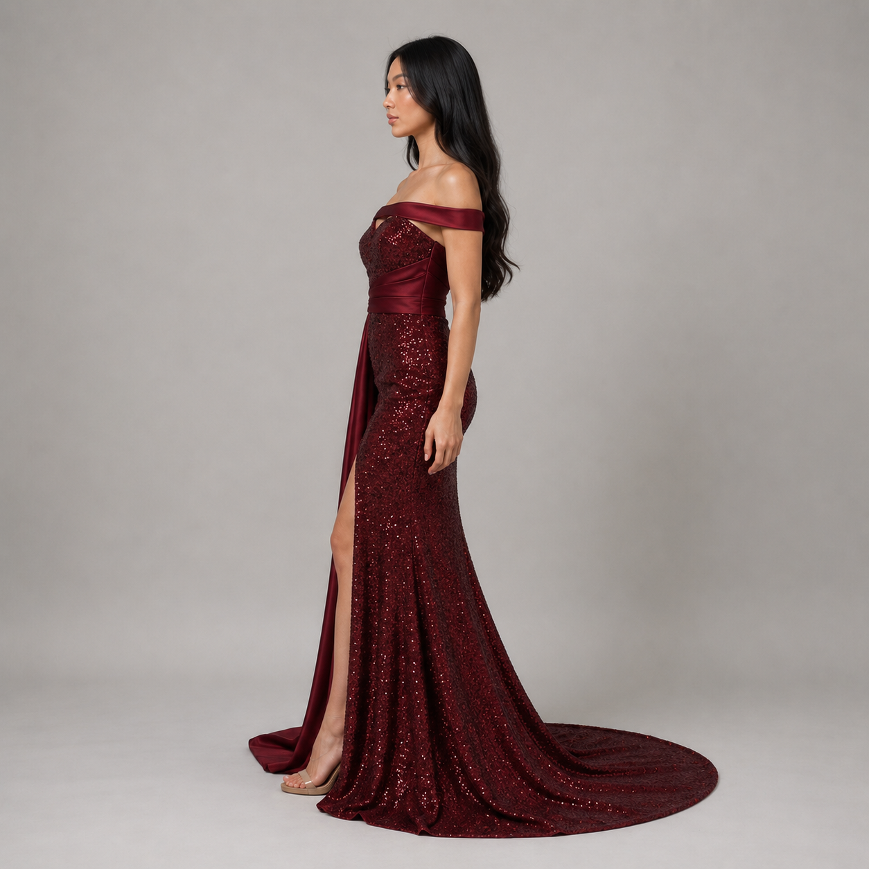Scarlet Siren Split Gown