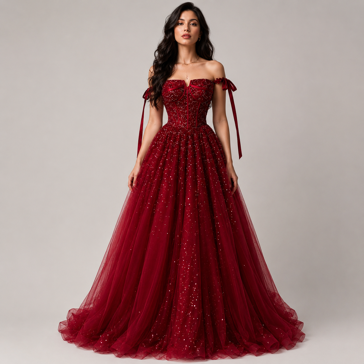 Vestido Encanto Escarlata