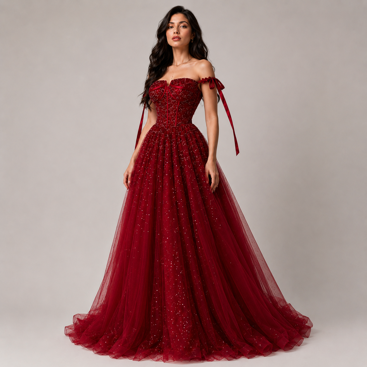 Vestido Encanto Escarlata