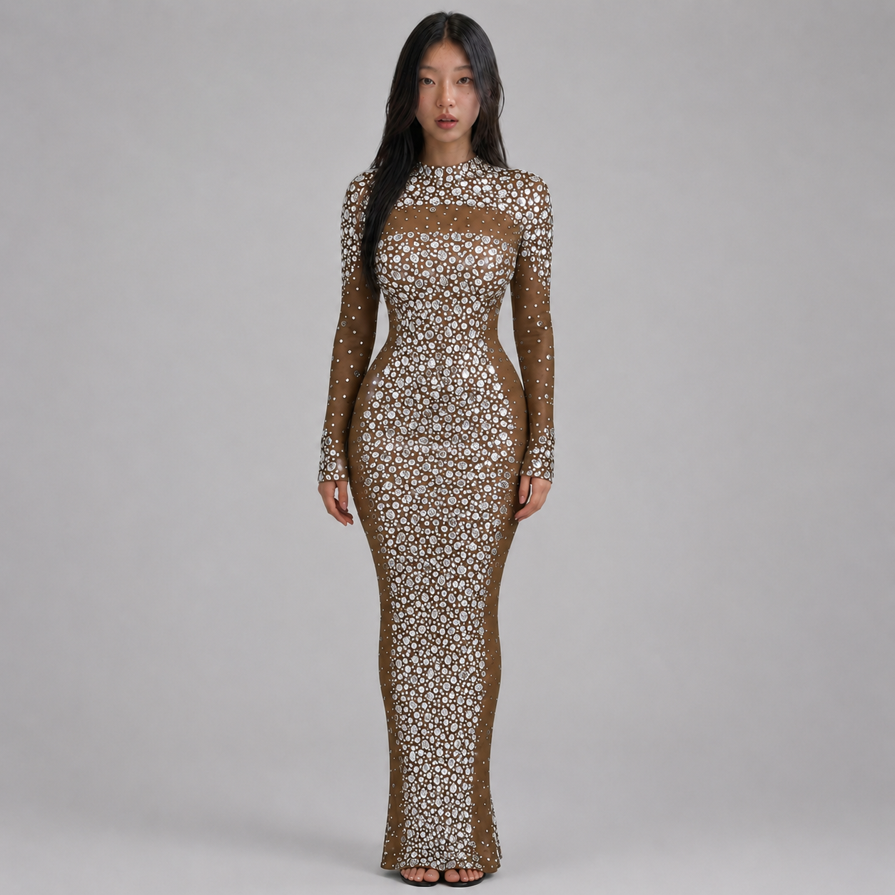 Celestia Mesh Bodycon Gown