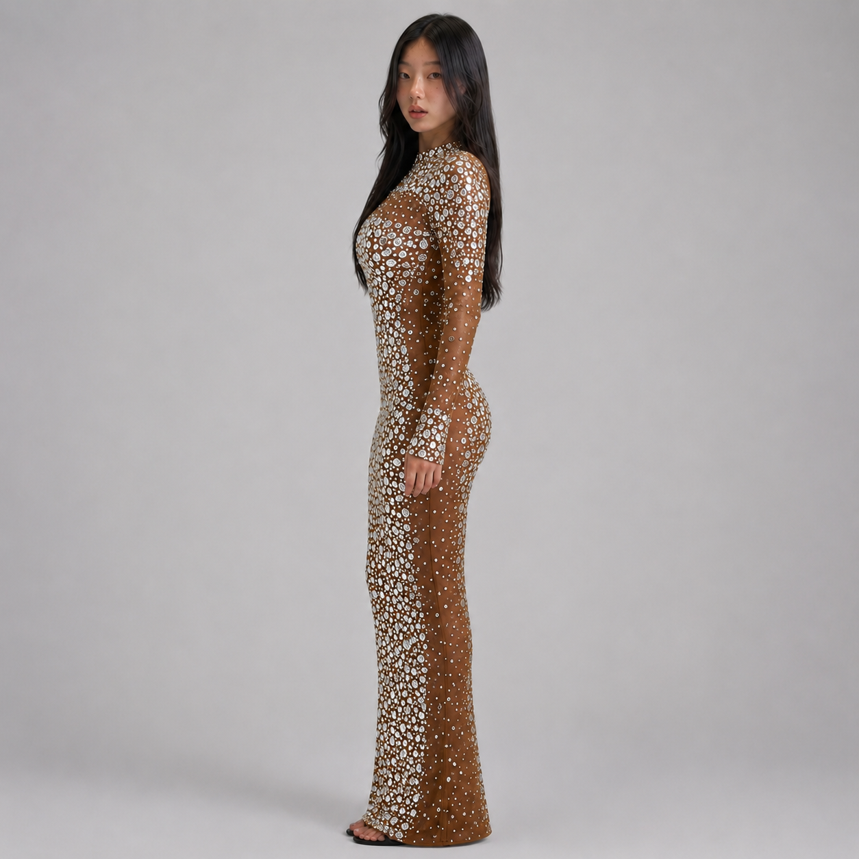 Celestia Mesh Bodycon Gown